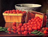 Levi Wells Prentice Baskets of Raspberries painting